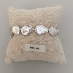 Chan Luu White Keshi Pearl Bracelet